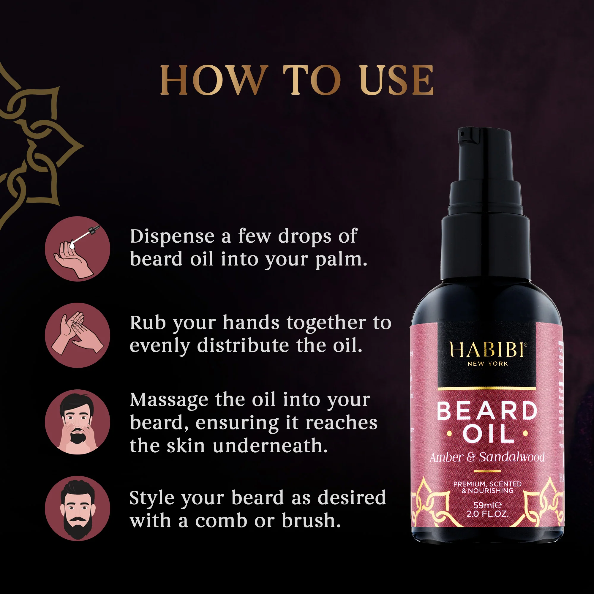 Amber & Sandalwood Beard Oil - Image 6